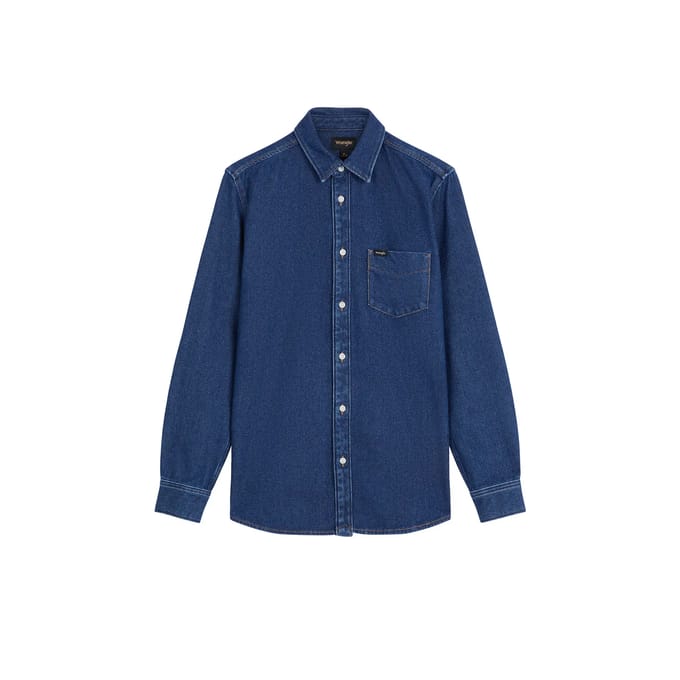 Jeanshemd met lange mouwen Wrangler