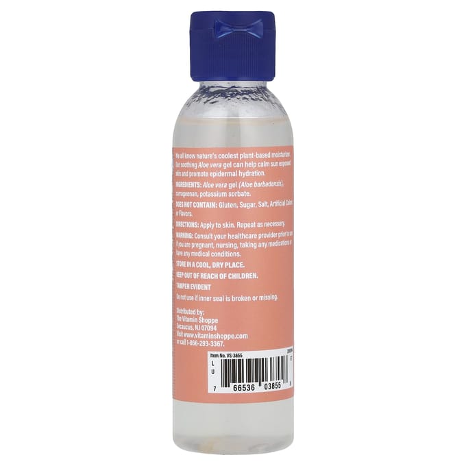 The Vitamin Shoppe, Gel d'Aloe Vera, 4 fl oz (118,3 ml) white
