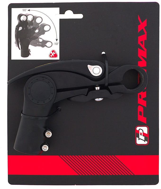 Promax Stuurpen - Verstelbaar met hevel - 25,4 / 110 / 28,6 mm - Mat zwart