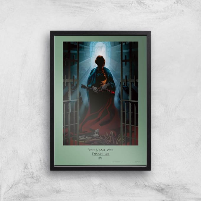 Game of Thrones Disappear Giclee Art Print - A4 - Black Frame