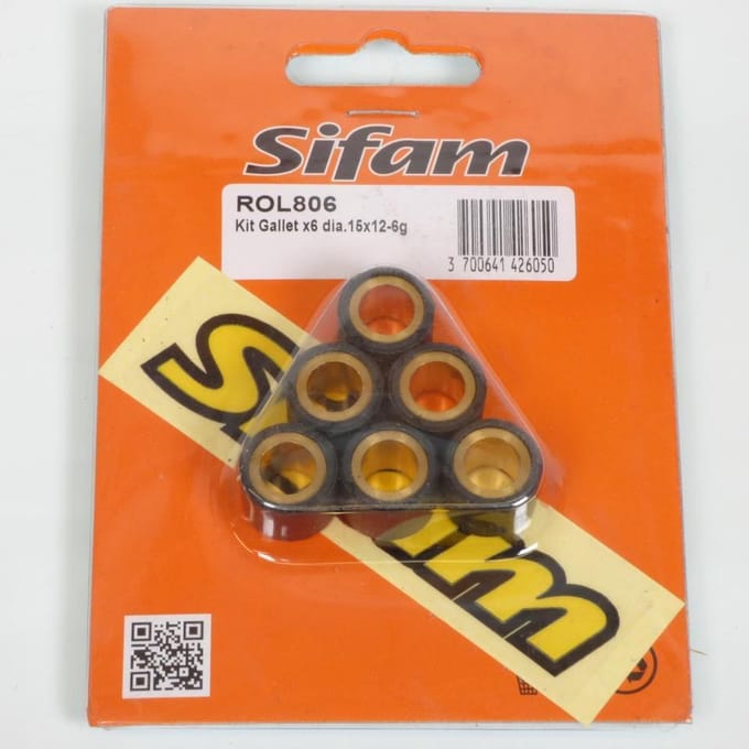 sifam variatorrol voor scooter cpi 50 popcorn 2003 tot 2006 15x12 6grs nieuw