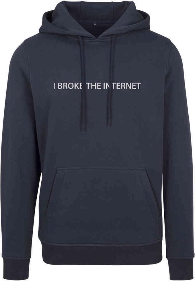 Mister Tee - I broke Hoodie/trui - S - Blauw