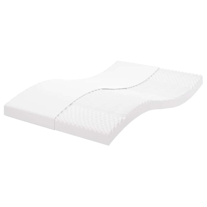 vidaXL - Schuimmatras - 7 - zones - hardheid - 20 - ILD - 140x210 - cm - wit