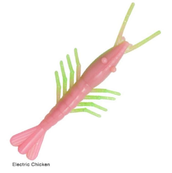 Zman Soft Lure Geurende Shrimpz 4 Inch 5/Pack Elektrische Kip (5551) beige