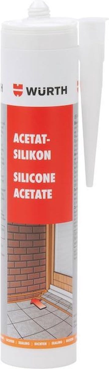 Wurth | Siliconen Kit | Lijm | Binnen en Buiten | 310ml