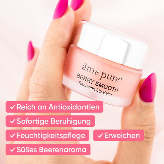 âme pure BERRY SMOOTH LIPPENBALSEM - Hydraterende Behandeling Voor Zeer Droge Lippen