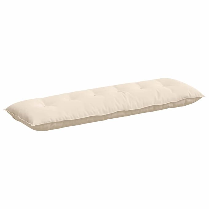 vidaXL - Rugkussen - Beige - 160 - x - 50 - cm - Microvezel - Stof