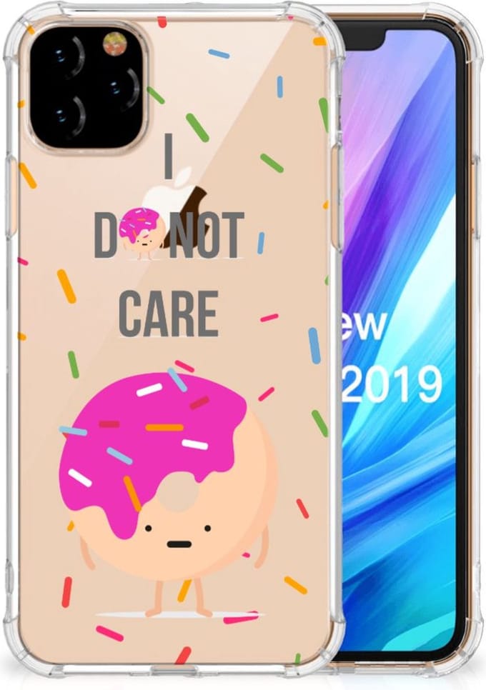 Apple iPhone 11 Pro Max Beschermhoes Donut Roze