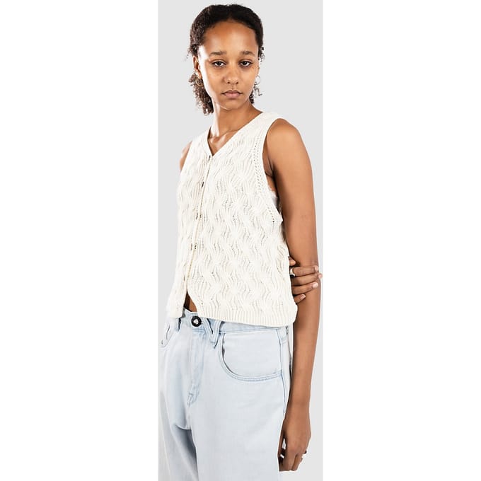 24 Colours 41285A Knitted Vest Trui wit