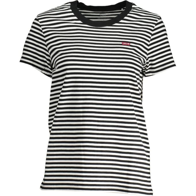 T-shirt van katoen met streepmotief