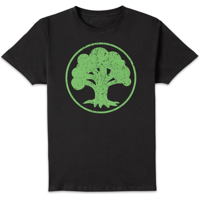 Magic The Gathering Green Mana T-shirt - Zwart - S