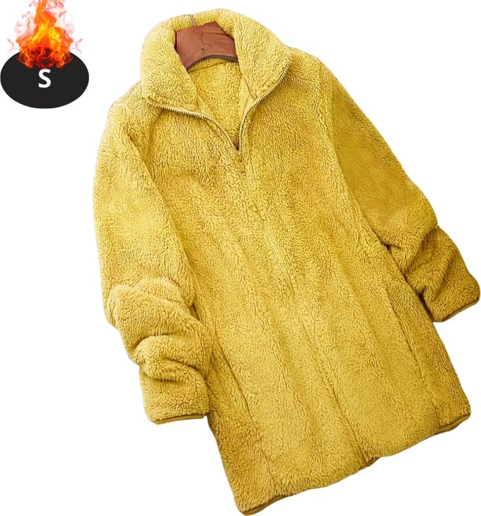 Nivard Winterjas - Parka - Dames - Winter - Jas - Volwassen - Stijlvol - Geel - S