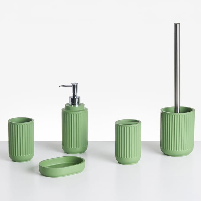 HUARMEY - Badkameraccessoireset - Groen - Polyresin