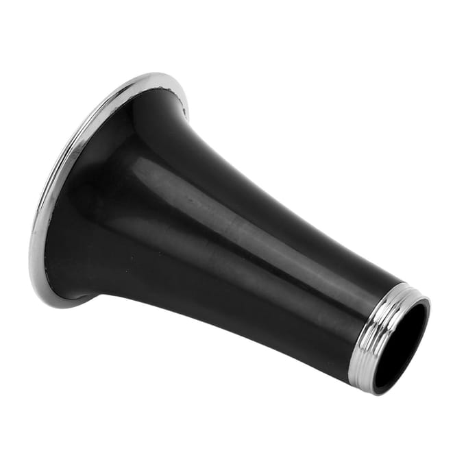 Klarinet Beker Vervanging ABS Plastic Vernikkeld Metalen Ring Klarinet Luidspreker Hoorntube Blaasinstrument Accessoire CC28 Black black