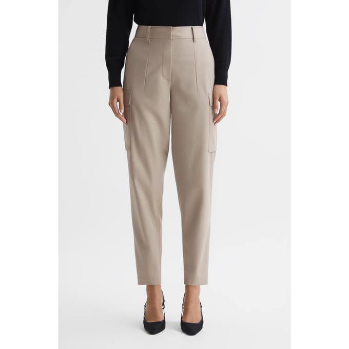 Reiss Combat Taper Cargo Pants — Neutral Taglia: 10 | Pantaloni cargo Outlet | Donna
