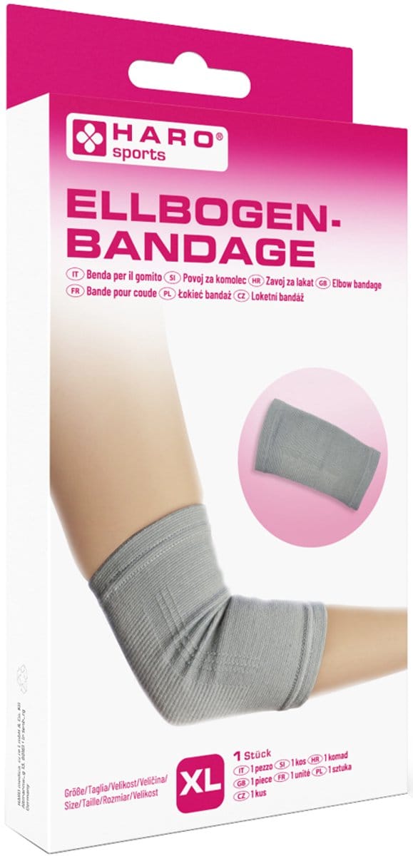 Haro elleboogbandage XL grijs