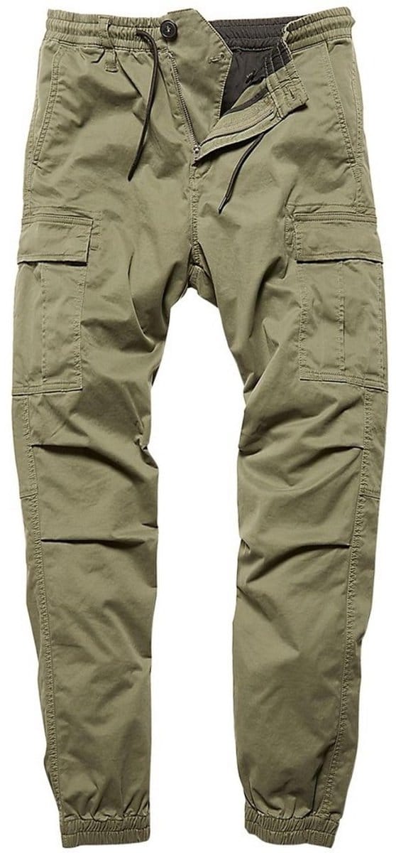 Vintage Industries Chino-broek Vince Cargo Jogger Olive