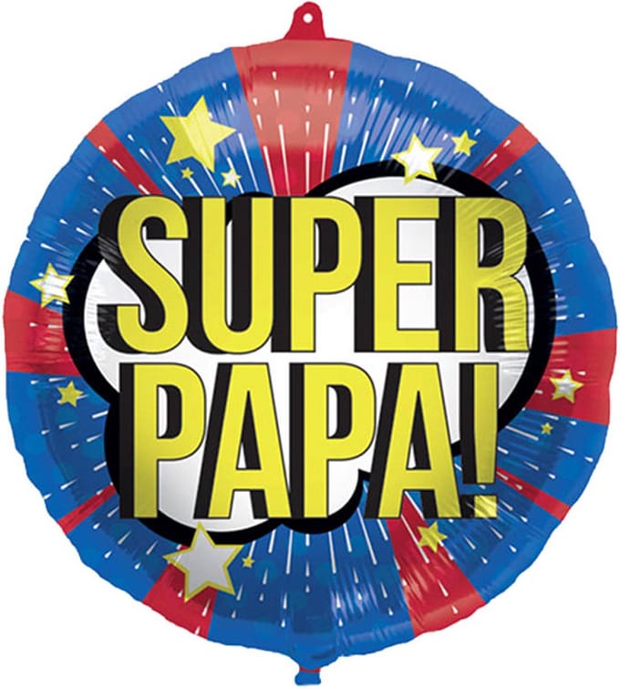 Folieballon 'Super Papa!' - 45cm