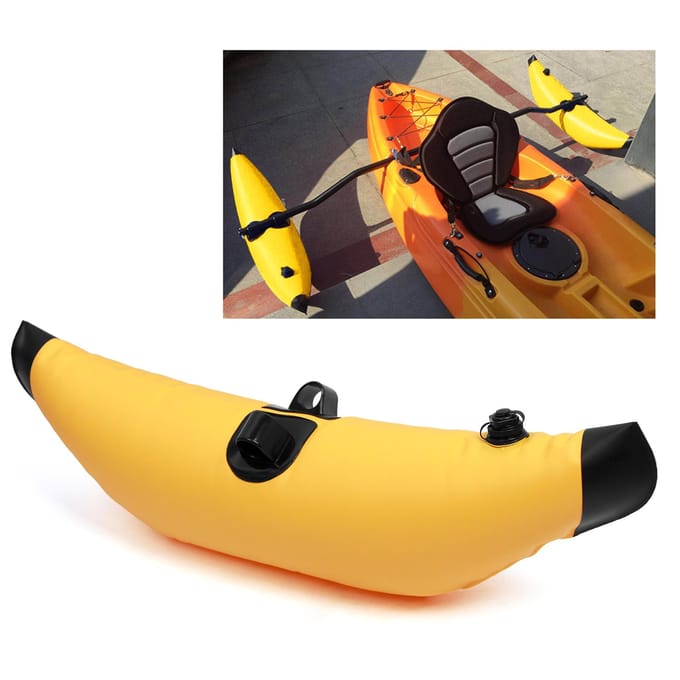 Kayak Stabilisator Kit Kayak Stabilisatoren voor Visboot Kano's Kajaks geel