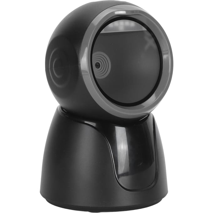 Scanner de codes-barres de bureau 1D 2D QR Sans fil Bluetooth 2.4G Filaire USB Omnidirectionnel Mains libres black