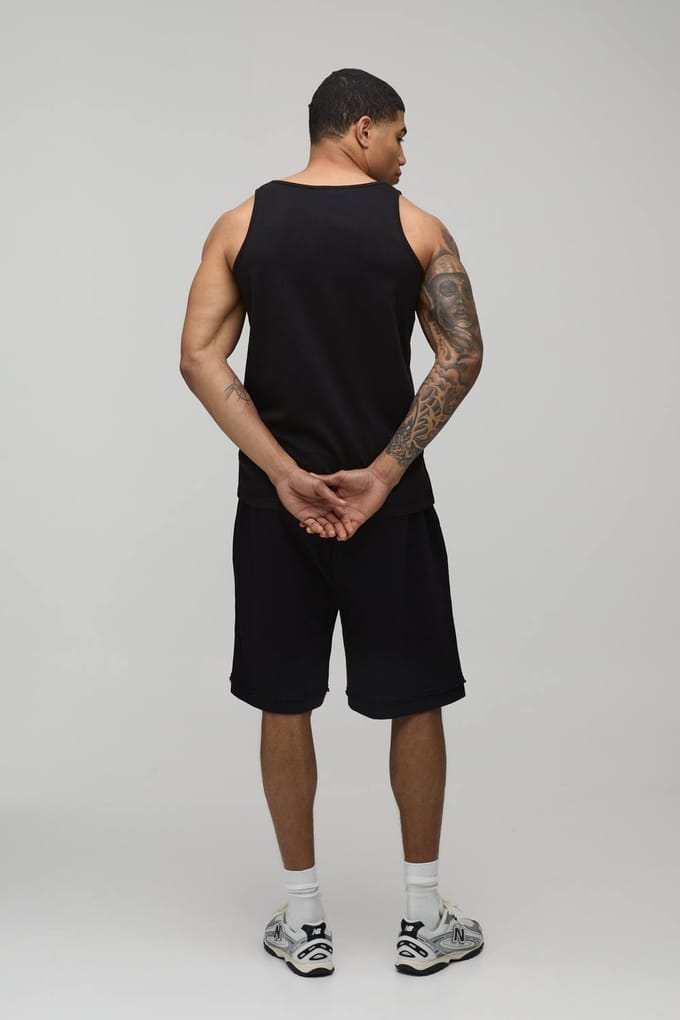 Essential Regular Fit Vest | Black | Size Medium