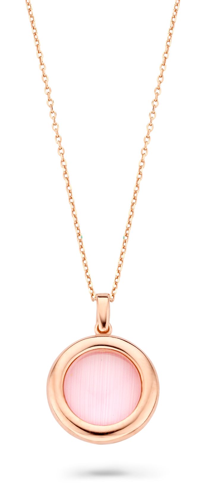 Orphelia ZH-7197/PI - CHAIN WITH PENDANT ROUND plated - 925 silver - cubic zirkonia - 45 cm