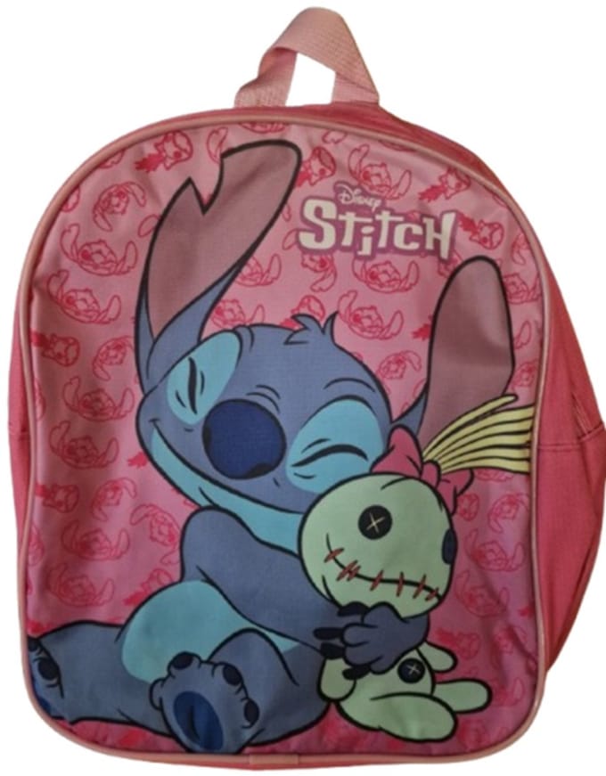 Roze Stitch rugzak schooltas - 28 cm groot