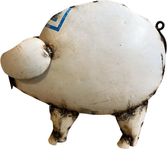 Pig old iron 35x15H30cm