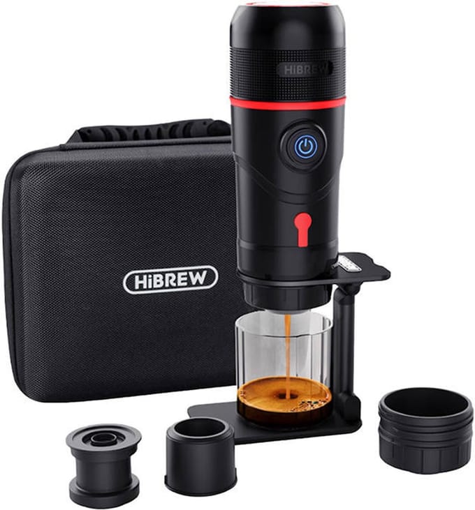 HiBREW Portable coffee maker 3-in-1 with case H4-premium 80W