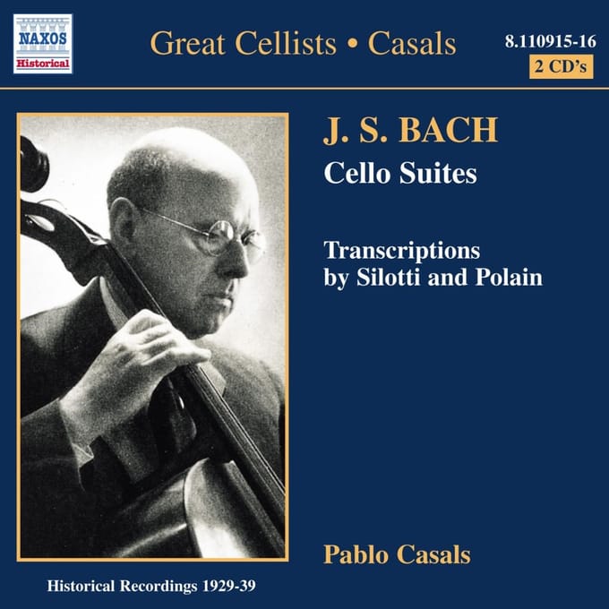 Great Cellists-Cello Suites 1-6/W/Pablo Casals-Cello - Frank Peter Zimmermann