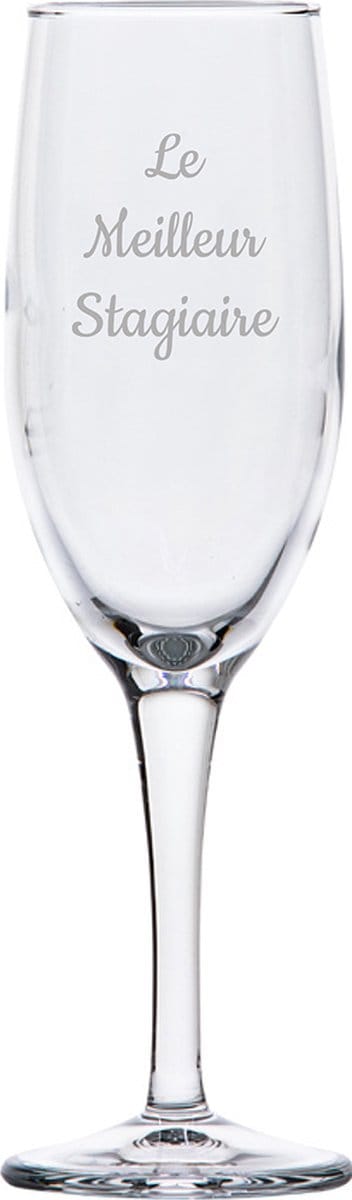 Champagneglas gegraveerd - 16,5cl - Le Meilleur Stagiaire