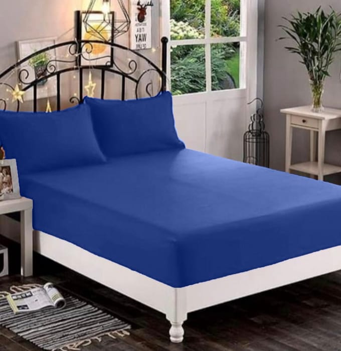 Comfort & Care Apparel | Hoeslaken | 100x200 | Jersey  | Blauw