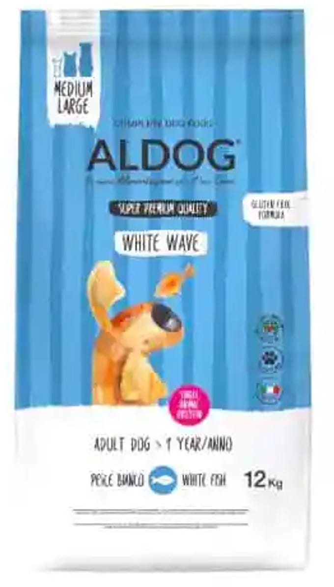 Aldog White Wave (White Fish) - witvis - M / L 12 kg