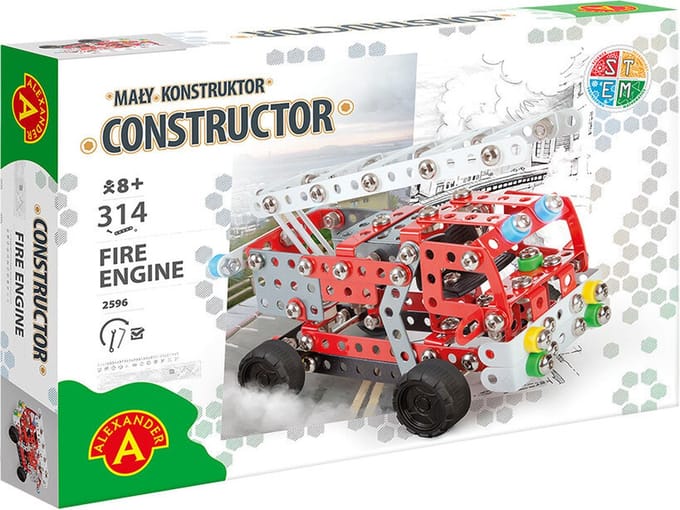 Alexander Toys Constructor - Brandweerwagen - 314st