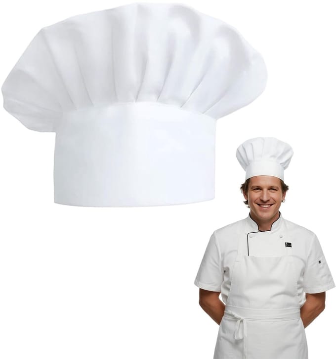 Dailygoods- Kookmuts Uniseks - Verstelbaar - Katoen/Polyester - Elastisch - Duurzaam - Lichtgewicht - Chefhoed