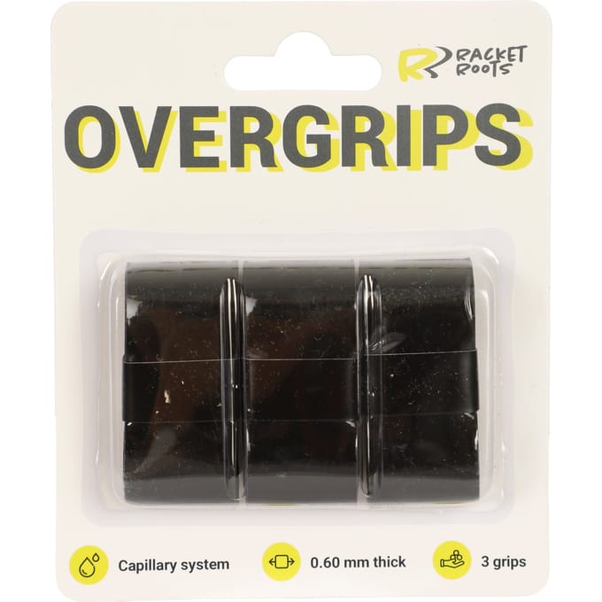 Racket Roots RR Grip Verpakking 3 Stuks-Zwart