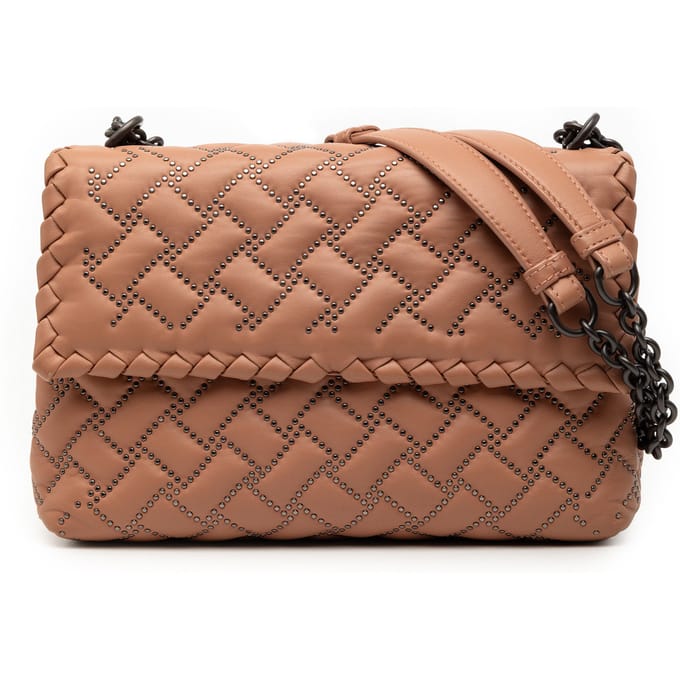 Tweedehands Kleine Nappa Intrecciato Studded Olimpia Schoudertas