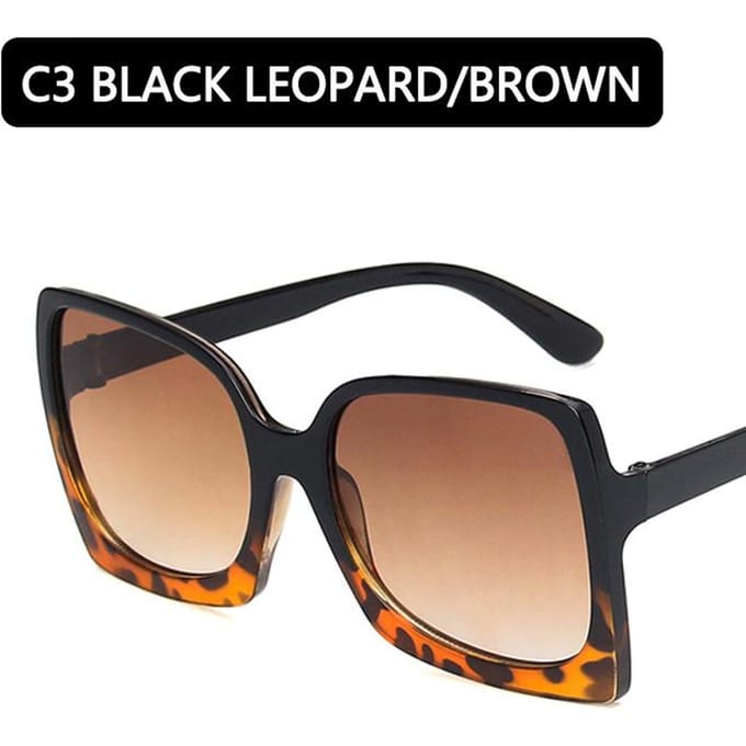 Mode Oversized Zonnebril Dames Designer Plastic Dames Groot Montuur Gegradueerd Zonnebril UV400 gafas de sol mujer Other