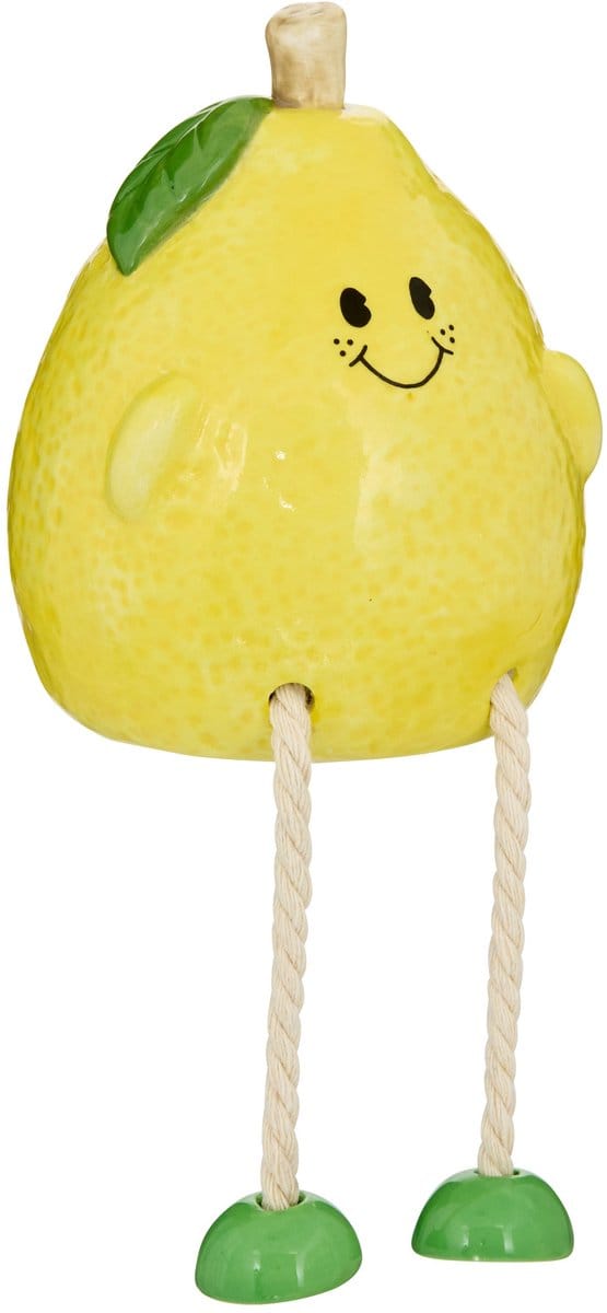 Atmosphera for Kids Spaarpot Citroen - 9x9x18cm - Geel
