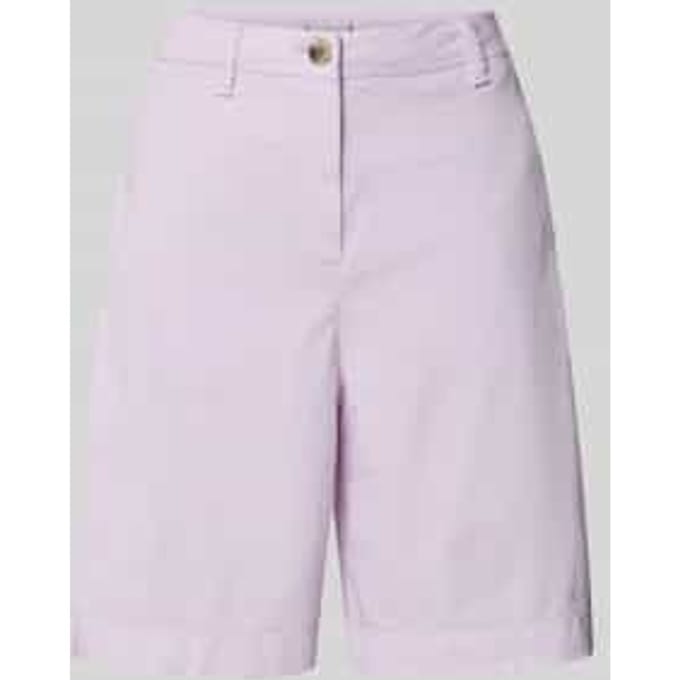 regular fit korte chino van mix van katoen en lyocell