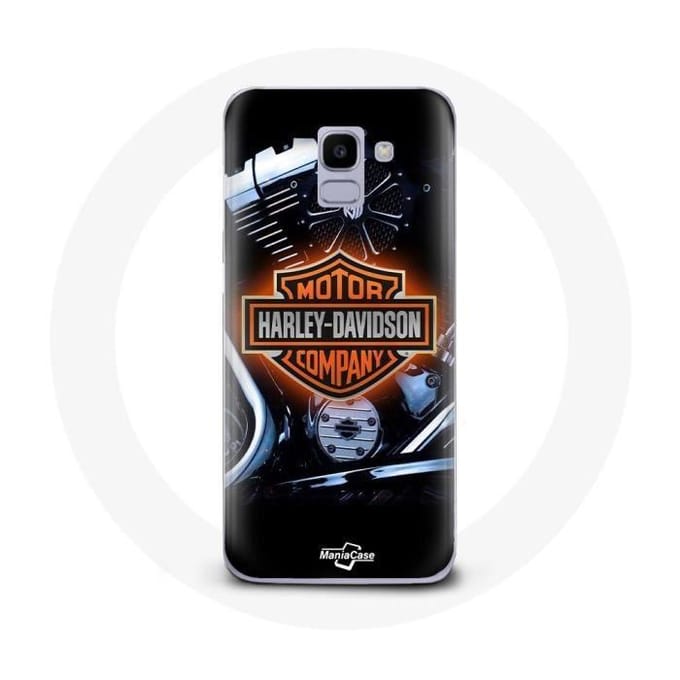 Coque - Harley Davidson - Samsung Galaxy J6 2018 - Noir - Rigide - Logo