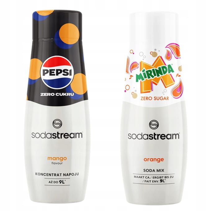 Sodastream - Koncentraten - Pepsi MAX Mango - Mirinda Zero - Zonder Suiker