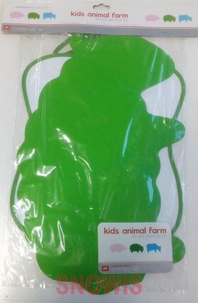 Slab en Placemat Groen kids animal Farm