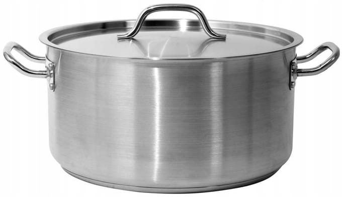 Yato Lage Kookpan RVS 36x18cm 18,3L met Deksel - Professioneel