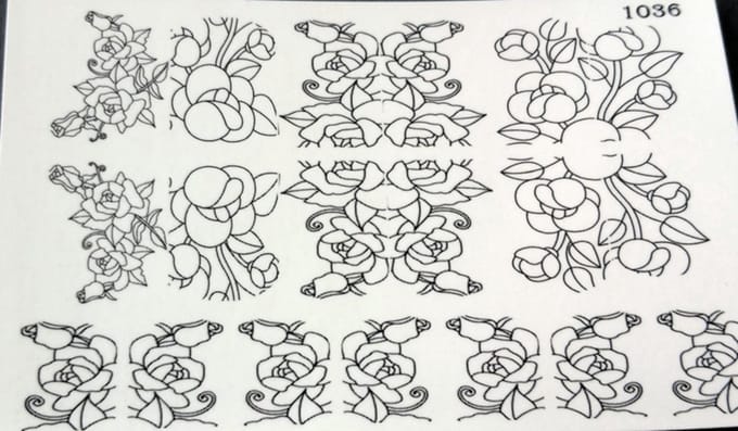 Korneliya Water Decal Nail Wrap WD 1036