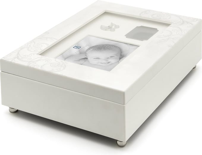 Zilverstad - Keepsape memory box Baby met muziekdoosje