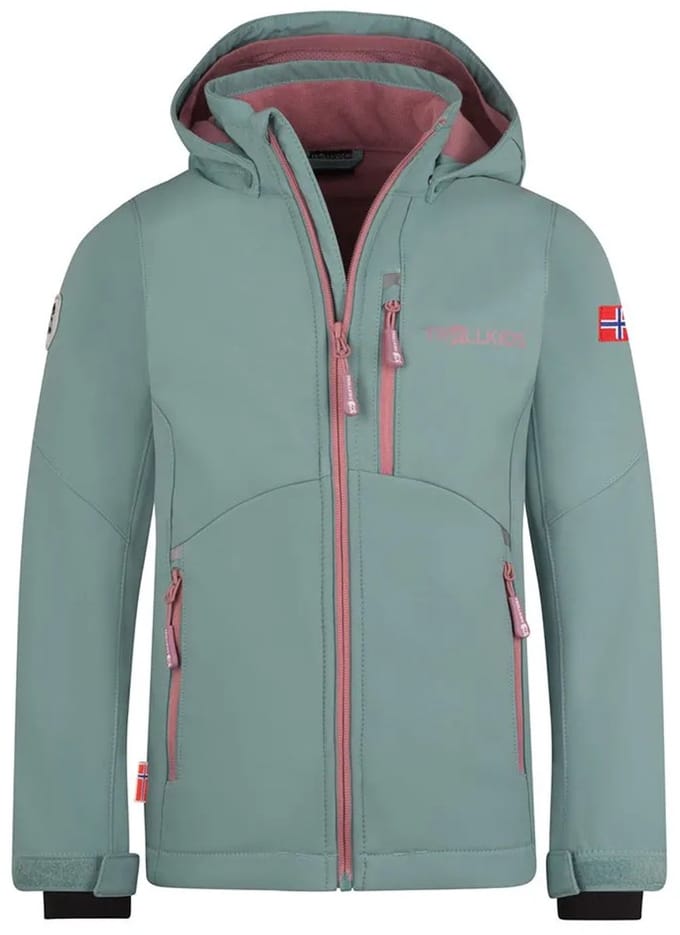 Trollkids Balestrand Jas Groen 104 cm Meisje