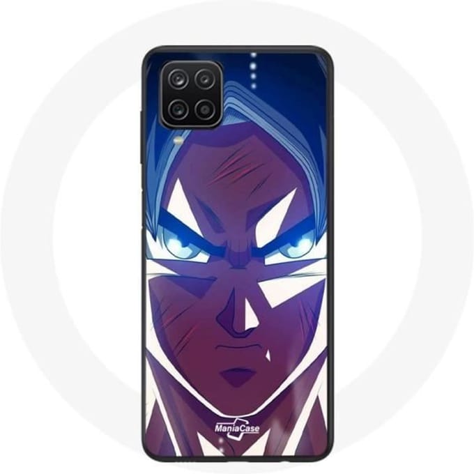 Coque Samsung Galaxy A12 Dragon Ball Goku Visage énervé