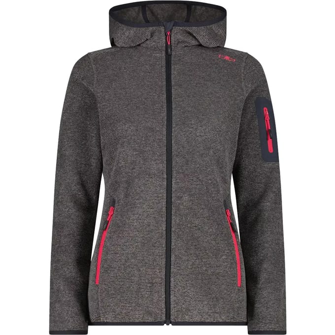 Dames fleece met capuchon CMP