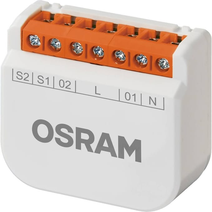 OSRAM SMART+ WiFi-schakelmodule, 2-kanaals, inbouw, IP20